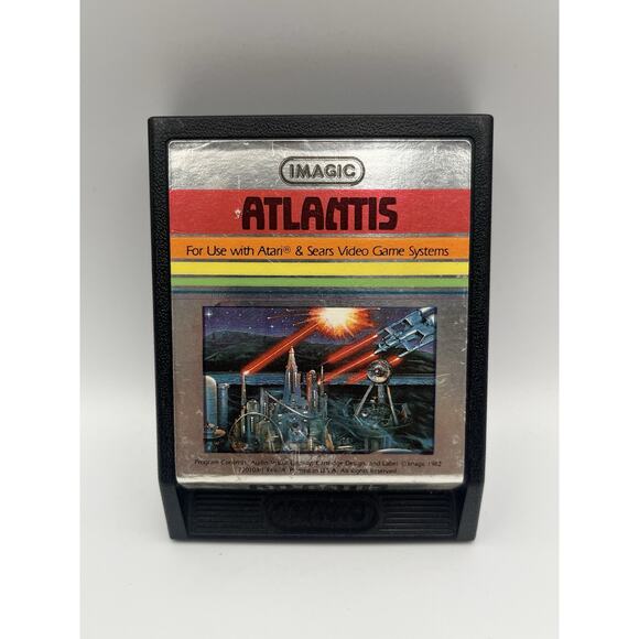Atlantis - Atari 2600 Video Game - Tested & Working - Picture 1 of 5